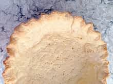 la masa de pie horneada sin relleno