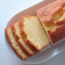 vista cerca del bizcocho de mantequilla