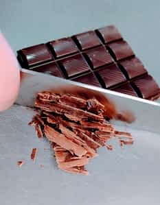 chocolate picado muy fino