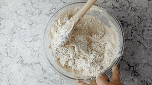 los ingredientes en el bol