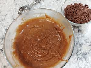 la masa de las galletas incluyendo los ingredientes secos