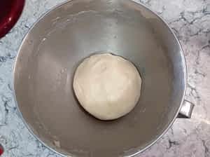 masa para pan de canela terminada