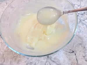 el glaseado Philadelphia hecho