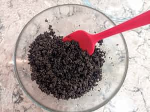 la masa de corteza Oreo hecha