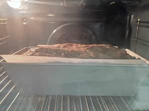 bizcocho de calabacín en el horno