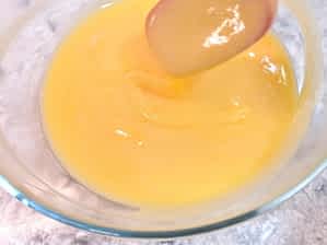 la salsa de limón final