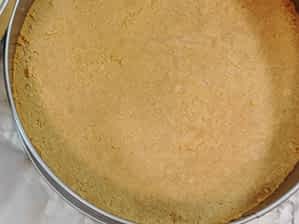 base de cheesecake horneado