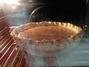 pay de calabaza en el horno