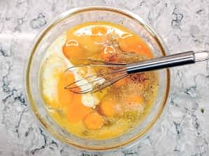 ingredientes de la mezcla de huevos