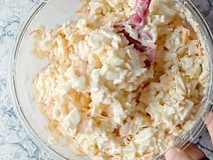 mezclando todos los ingredientes