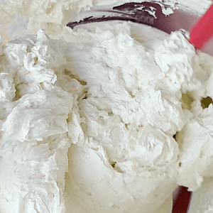 batir hasta que se quede liso