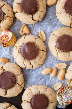 galletas flores de mantequilla de maní