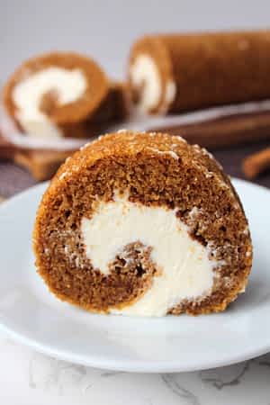 un trozo de brazo gitano de calabaza