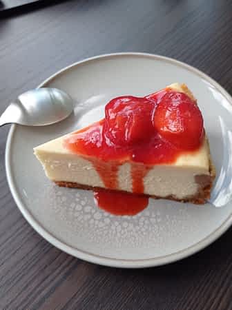 trozo de la mejor tarta de queso