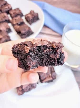 interior brownie jugoso