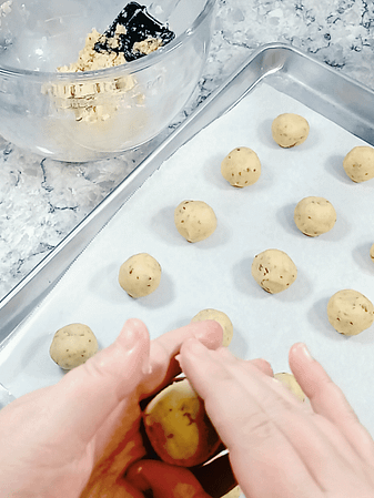 enrollar bolas de 3cm diametro