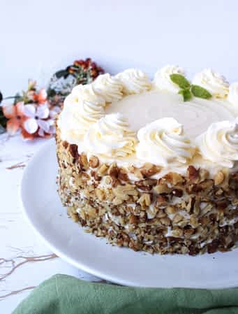 la tarta de zanahoria entera