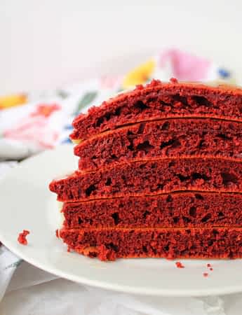 vista interior de las tortitas más esponjosas