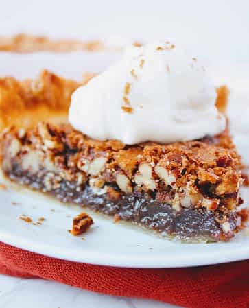 vista de cerca del pie de pecanas