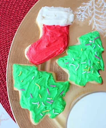 galletas decoradas en una bandeja