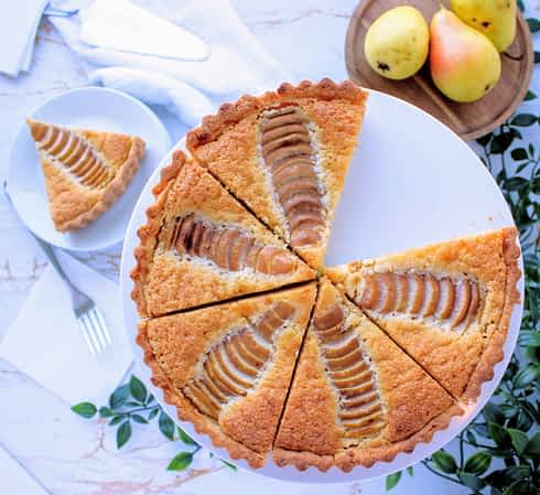 tartaleta de pera y frangipane