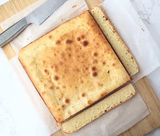 los brownies con los bordes cortados