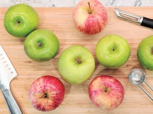 Es mejor mezclar dos tipos de manzanas si es posible. mezcla de manzanas