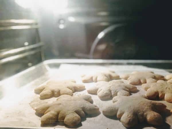 galletas en el horno