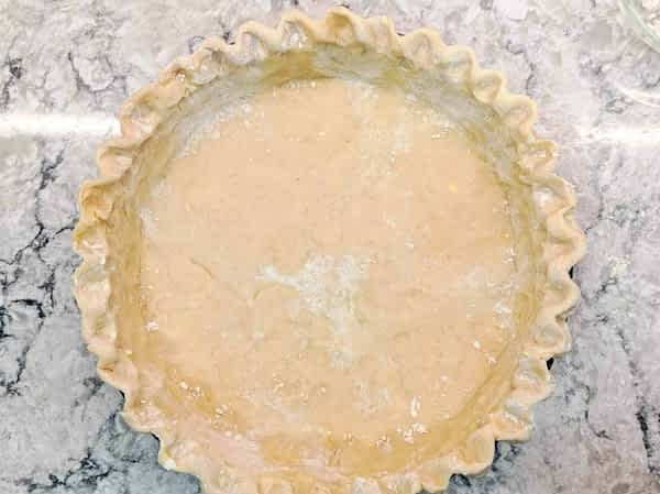 masa de quiche vacía