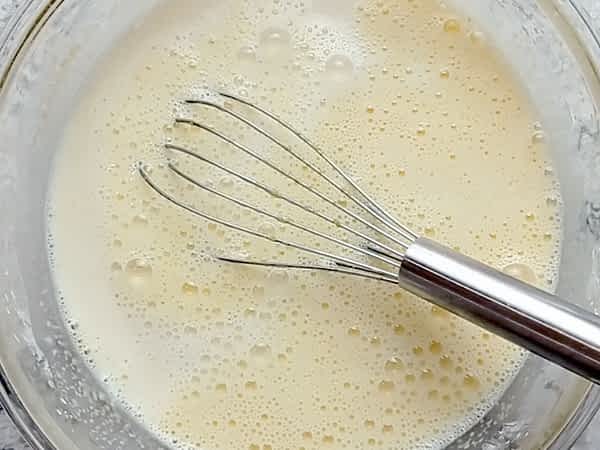 la mezlca terminada y lista para cocinar