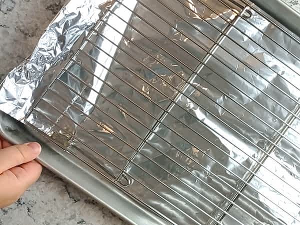 la preparación de la bandeja