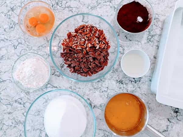 ingredientes para hacer brownies americanos