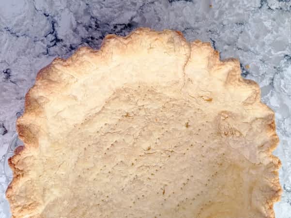 la masa de pie horneada sin relleno