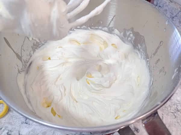 el glaseado de Philadelphia terminado