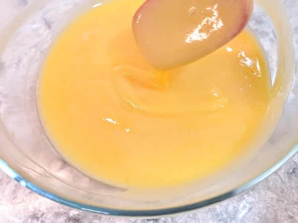 la salsa de limón final