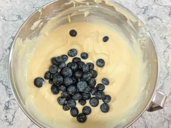 añadir arándanos al relleno