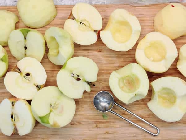 quitar el centro de las manzanas