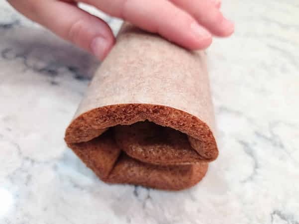 el bizcocho vacío envuelto