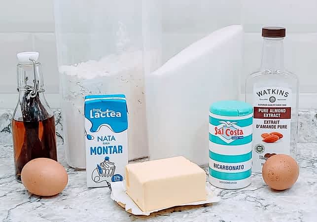 ingredientes para hacer galletas de azúcar suaves