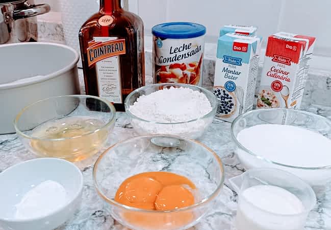 los ingredients para hacer la mejor tarta tres leches