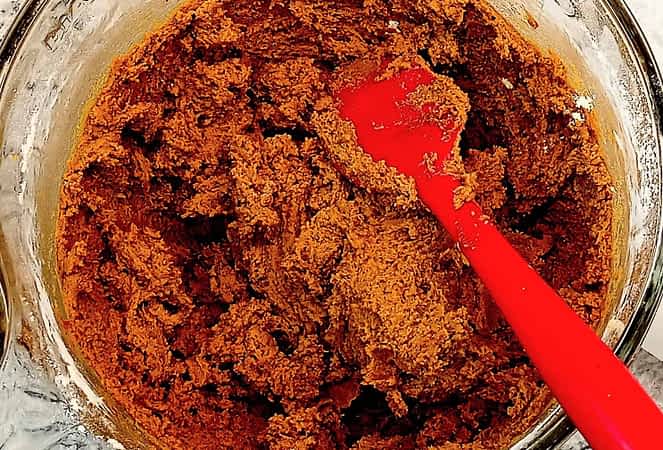 la masa terminada de galletas de jengibre