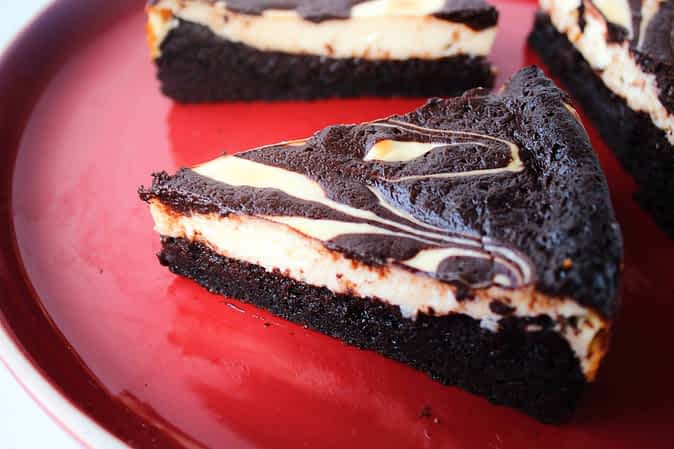 brownie de cheesecake
