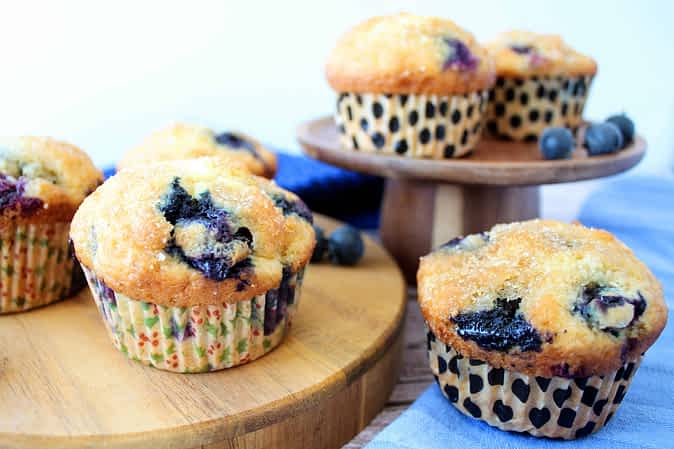 muffins de arándanos