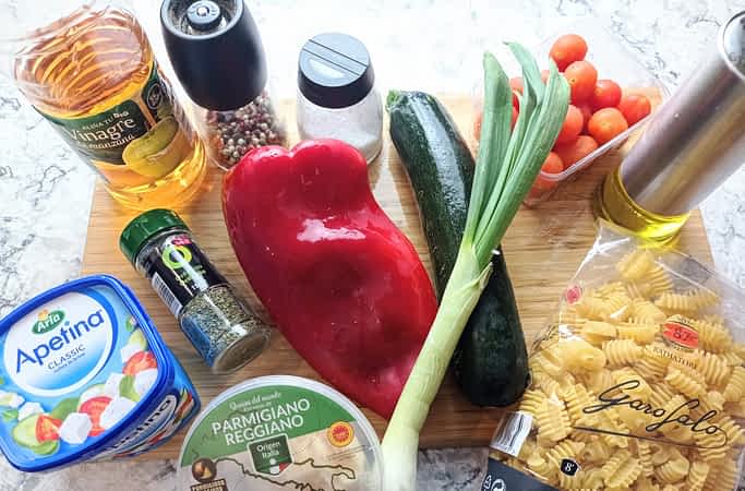 ingredientes para hacer ensalada de pasta
