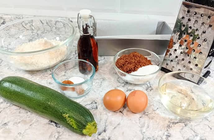 ingredientes para hacer un bizcocho de calabacín