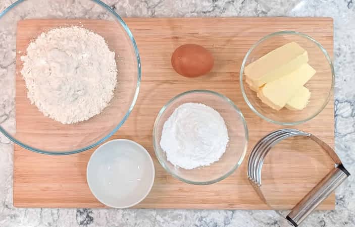 los ingredientes para hacer pate sablee