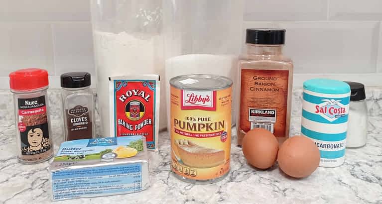 ingredientes para hacer bizcocho de calabaza