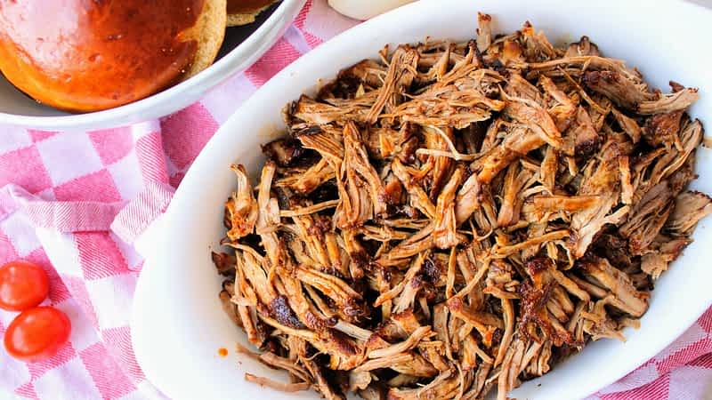 el mejor pulled pork en un cuenco
